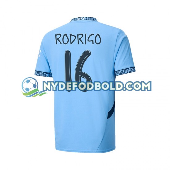 Hjemmebane Trøje Manchester City UCL Font RODRIGO 16 2024-2025 K/Æ Mænd