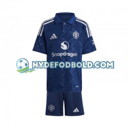 Udebane Trøje Manchester United Rød 2024-2025 K/Æ Børn(+Shorts)