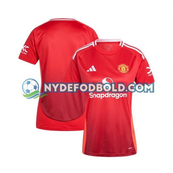 Hjemmebane Trøje Manchester United Rød 2024-2025 K/Æ Dame