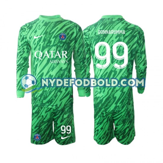 Udebane Trøje Paris Saint-Germain Målmand Gianluigi Donnarumma 99 2024-2025 L/Æ Børn(+Shorts)