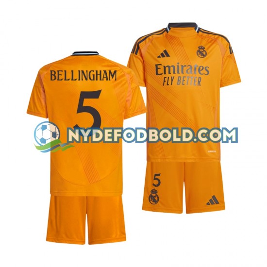 Udebane Trøje Real Madrid BELLINGHAM 5 2024-2025 K/Æ Børn(+Shorts)