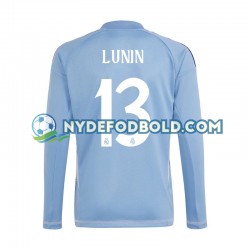 Hjemmebane Trøje Real Madrid Målmand Blå Andriy Lunin 13 2024-2025 L/Æ Mænd