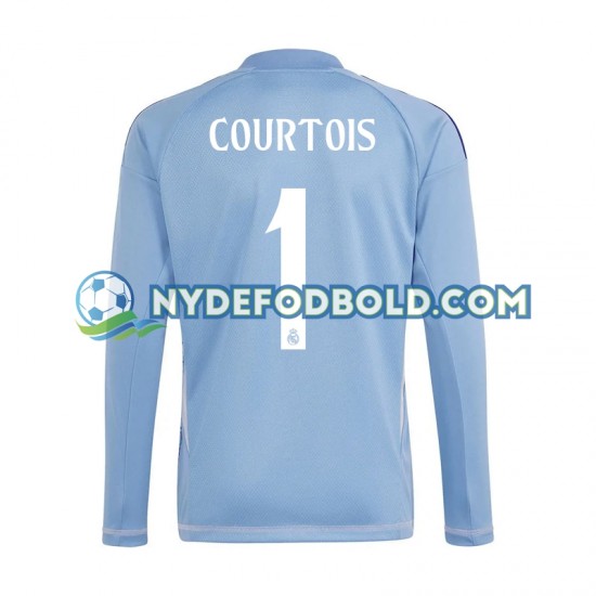 Hjemmebane Trøje Real Madrid Målmand Blå Thibaut Courtois 1 2024-2025 L/Æ Mænd