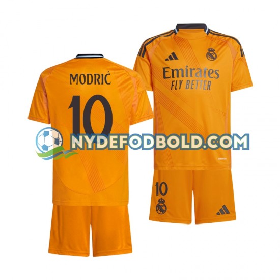 Udebane Trøje Real Madrid Modric 10 2024-2025 K/Æ Børn(+Shorts)