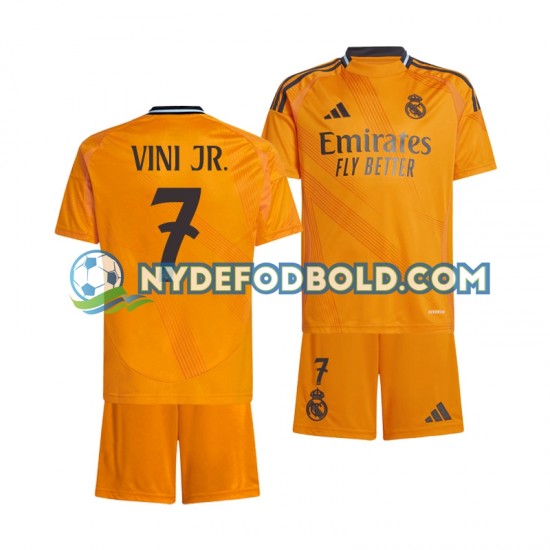Udebane Trøje Real Madrid VINI JR 7 2024-2025 K/Æ Børn(+Shorts)