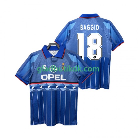 Udebane Trøje AC Milan BAGGIO 18 Retro 1995 1996 K/Æ Mænd