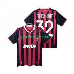 Hjemmebane Trøje AC Milan BECKHAM 32 Retro 2009 2010 K/Æ Mænd