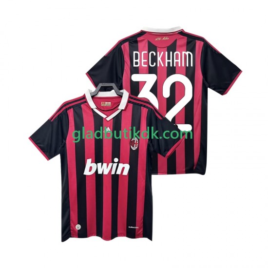 Hjemmebane Trøje AC Milan BECKHAM 32 Retro 2009 2010 K/Æ Mænd