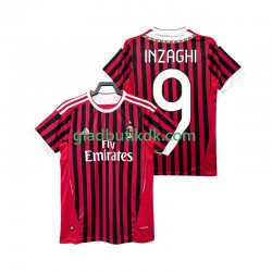 Hjemmebane Trøje AC Milan INZAGHI 9 Retro 2011 2012 K/Æ Mænd