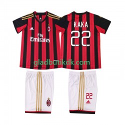 Hjemmebane Trøje AC Milan KAKA 22 Retro 2013 2014 K/Æ Børn(+Shorts)
