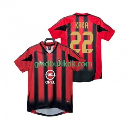 Hjemmebane Trøje AC Milan KAKA 22 Retro 2004 2005 K/Æ Mænd
