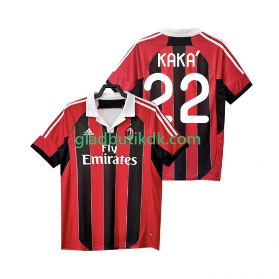 Hjemmebane Trøje AC Milan KAKA 22 Retro 2012 2013 K/Æ Mænd