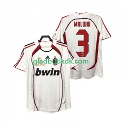 Udebane Trøje AC Milan MALDINI 3 Retro 2006 2007 K/Æ Mænd