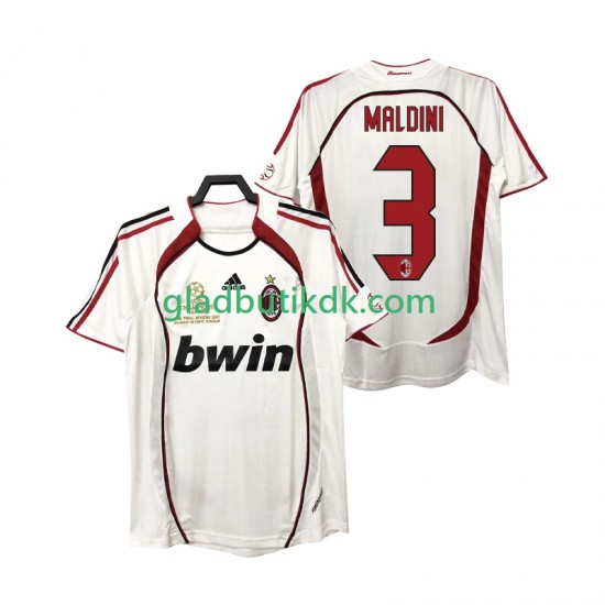 Udebane Trøje AC Milan MALDINI 3 Retro 2006 2007 K/Æ Mænd