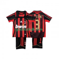 Hjemmebane Trøje AC Milan MALDINI 3 Retro 2006 2007 K/Æ Børn(+Shorts)