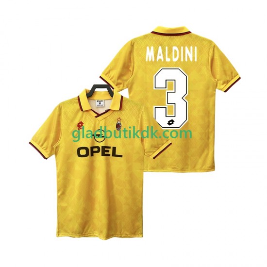 3. Valg Trøje AC Milan MALDINI 3 Retro 1995 1996 K/Æ Mænd