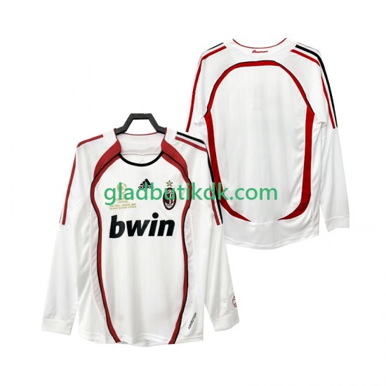 Udebane Trøje AC Milan Retro 2006 2007 L/Æ Mænd