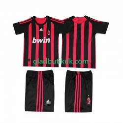 Hjemmebane Trøje AC Milan Retro 2008 2009 K/Æ Børn(+Shorts)