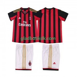 Hjemmebane Trøje AC Milan Retro 2013 2014 K/Æ Børn(+Shorts)