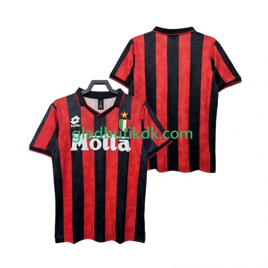 Hjemmebane Trøje AC Milan Retro 1993 1994 K/Æ Mænd