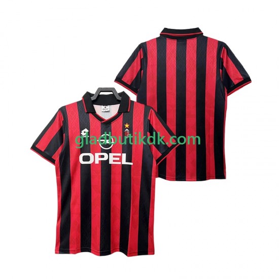 Hjemmebane Trøje AC Milan Retro 1995 1996 K/Æ Mænd