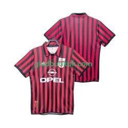 Hjemmebane Trøje AC Milan Retro 1999 2000 K/Æ Mænd