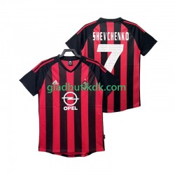 Hjemmebane Trøje AC Milan SHEVCHENKO 7 Retro 2002 2003 K/Æ Mænd