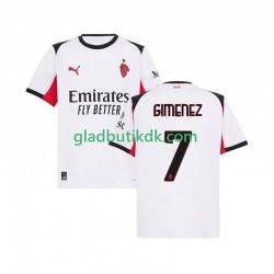 Udebane Trøje AC Milan Santiago Gimenez 7 2025-2026 K/Æ Mænd