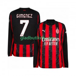 Hjemmebane Trøje AC Milan Santiago Gimenez 7 2025-2026 L/Æ Mænd