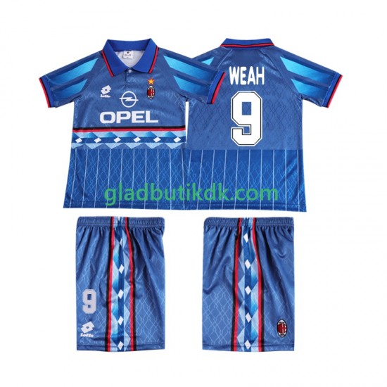 Udebane Trøje AC Milan WEAH 9 Retro 1995 1996 K/Æ Børn(+Shorts)