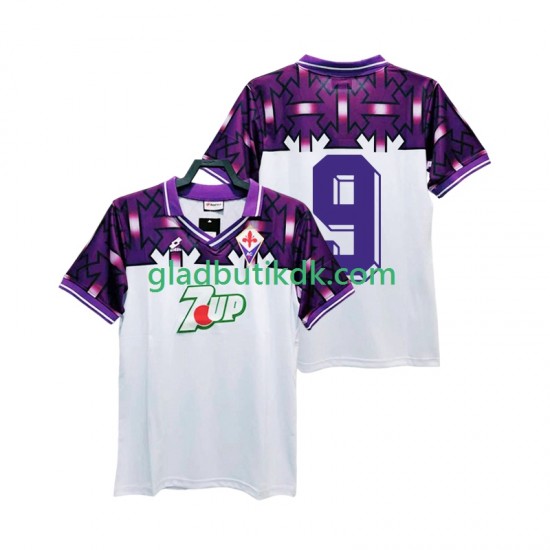 Udebane Trøje Fiorentina 9 Retro 1992 1993 K/Æ Mænd