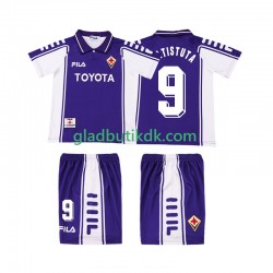Hjemmebane Trøje Fiorentina BASTUTA 9 Retro 1999 2000 K/Æ Børn(+Shorts)