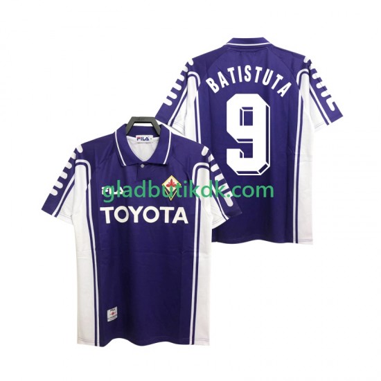 Hjemmebane Trøje Fiorentina BASTUTA 9 Retro 1999 2000 K/Æ Mænd