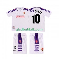 Udebane Trøje Fiorentina RUI COSTA 10 Retro 1998 1999 K/Æ Børn(+Shorts)