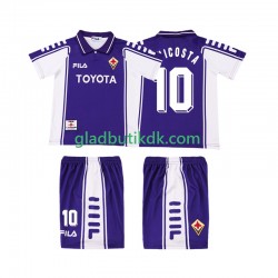Hjemmebane Trøje Fiorentina RUI COSTA 10 Retro 1999 2000 K/Æ Børn(+Shorts)