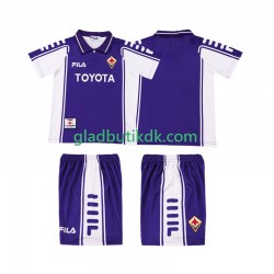 Hjemmebane Trøje Fiorentina Retro 1999 2000 K/Æ Børn(+Shorts)