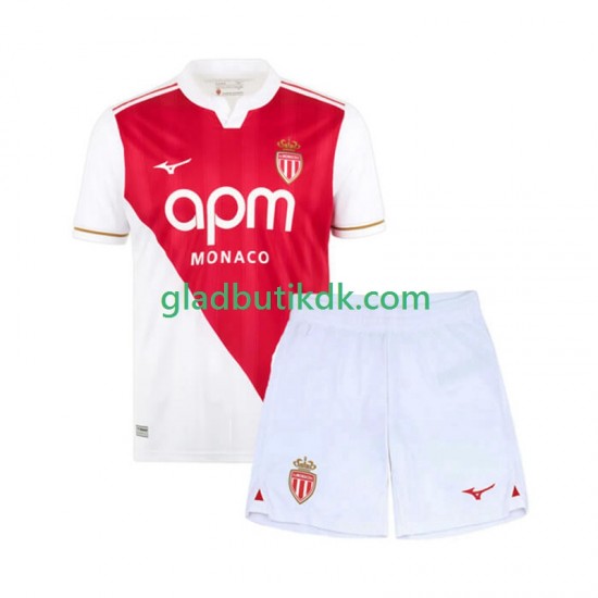 Hjemmebane Trøje AS Monaco 2025-2026 K/Æ Børn(+Shorts)