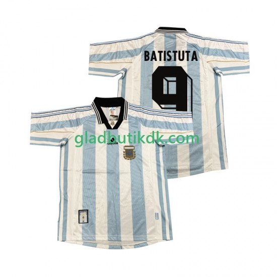 Hjemmebane Trøje Argentina BATISUTA 9 Retro 1998 K/Æ Mænd