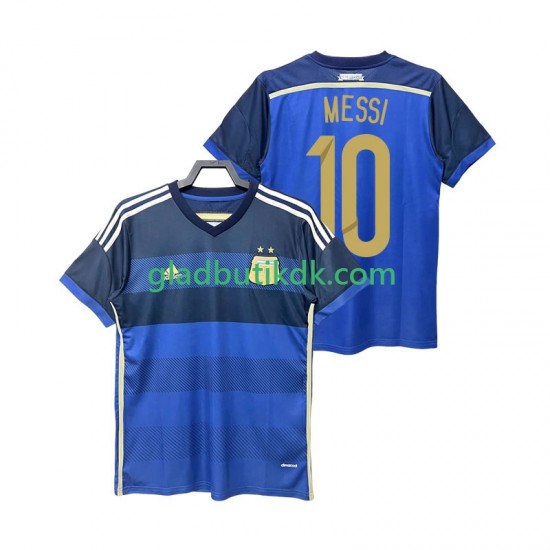 Udebane Trøje Argentina Lionel Messi 10 Retro 2014 K/Æ Mænd