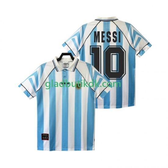 Hjemmebane Trøje Argentina Lionel Messi 10 Retro 1996 1997 K/Æ Mænd
