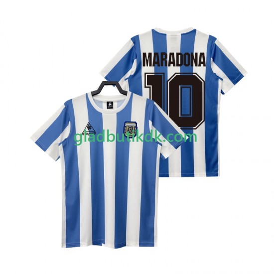 Hjemmebane Trøje Argentina MARADONA 10 Retro 1986 K/Æ Mænd