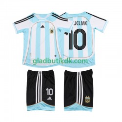 Hjemmebane Trøje Argentina RIQUELME 10 Retro 2006 2007 K/Æ Børn(+Shorts)