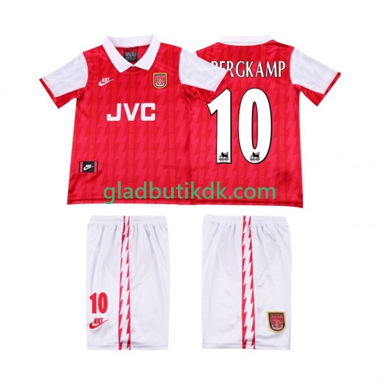 Hjemmebane Trøje Arsenal BERGKAMP 10 Retro 1994 1996 K/Æ Børn(+Shorts)
