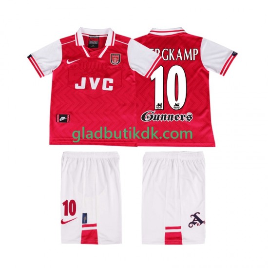 Hjemmebane Trøje Arsenal BERGKAMP 10 Retro 1996 1997 K/Æ Børn(+Shorts)
