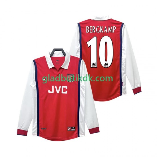 Hjemmebane Trøje Arsenal BERGKAMP 10 Retro 1998 1999 L/Æ Mænd