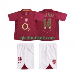Hjemmebane Trøje Arsenal Thierry Henry 14 Retro 2005 2006 K/Æ Børn(+Shorts)