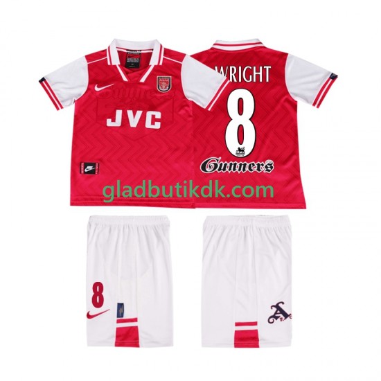 Hjemmebane Trøje Arsenal WRIGHT 8 Retro 1996 1997 K/Æ Børn(+Shorts)