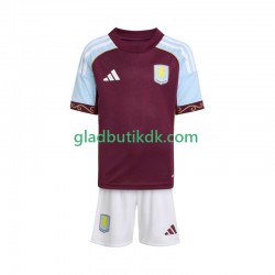 Hjemmebane Trøje Aston Villa 2025-2026 K/Æ Børn(+Shorts)