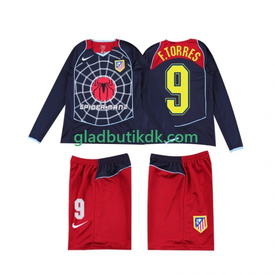 Udebane Trøje Atlético Madrid F TORRES 9 Retro 2004 2005 L/Æ Børn(+Shorts)