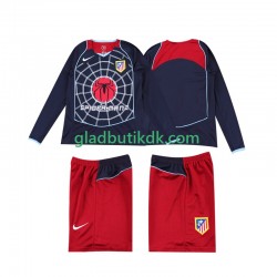 Udebane Trøje Atlético Madrid Retro 2004 2005 L/Æ Børn(+Shorts)
